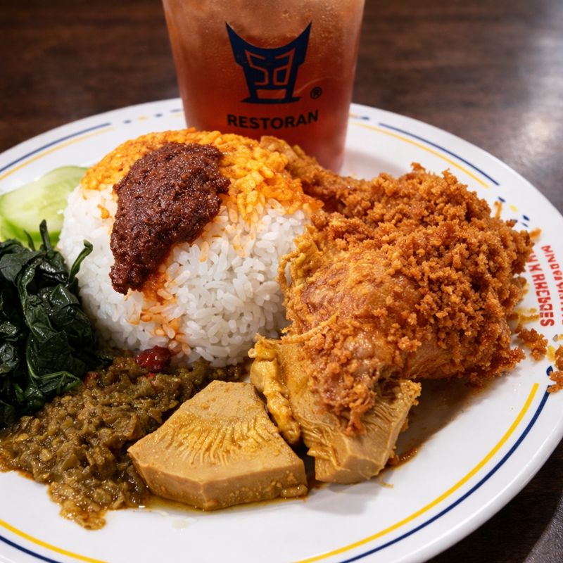 Nasi Ayam Goreng+Esteh Manis