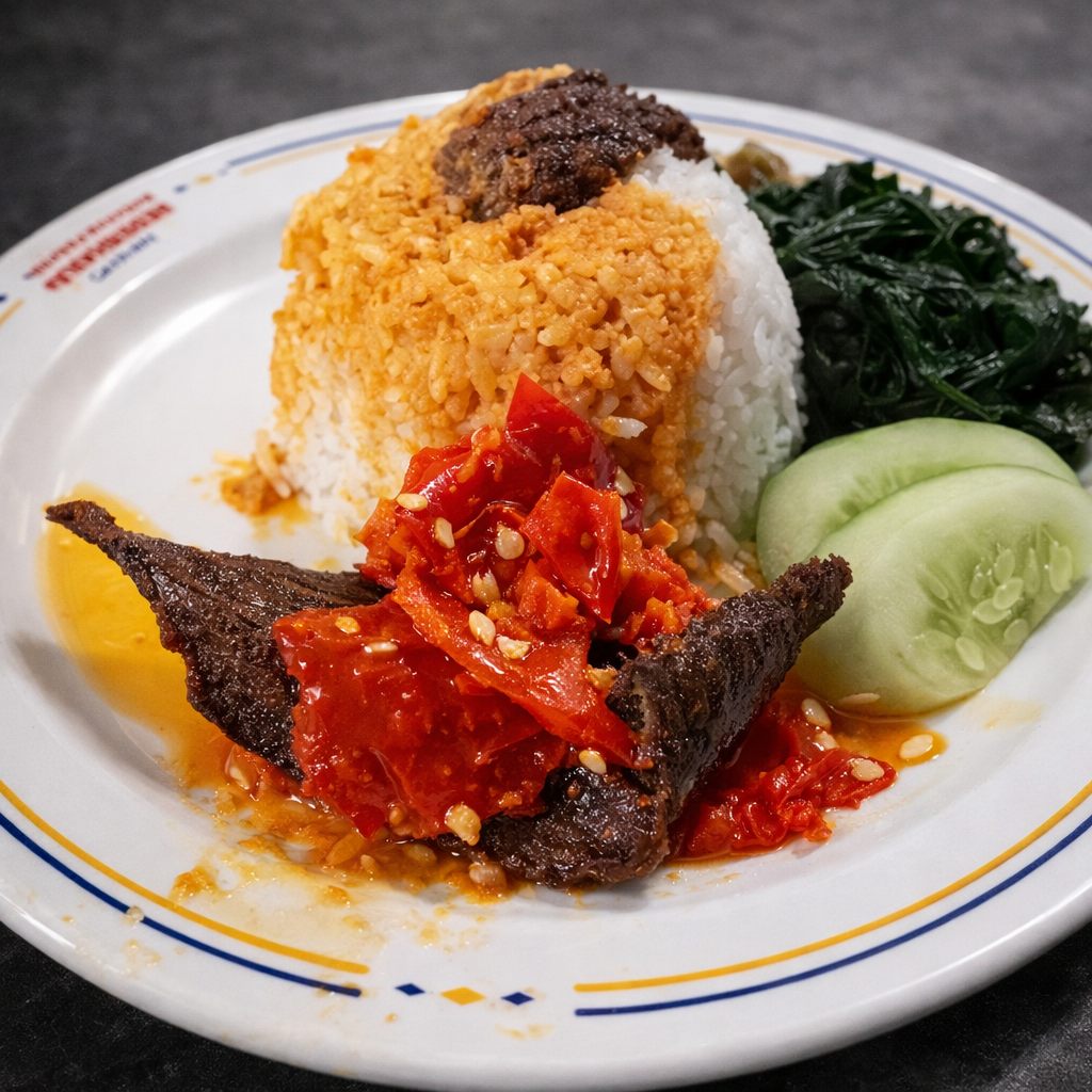 Nasi Dendeng Balado